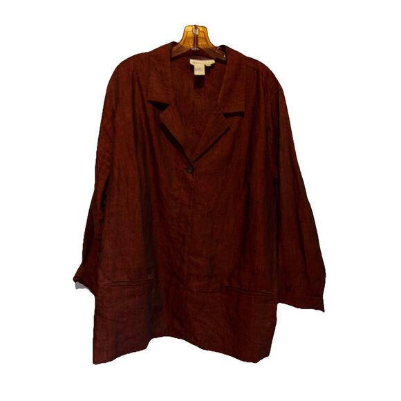 Vintage Bloomingdales Sz 22W Rust and Black 100% 2 Piece Silk Officewear - Picture 4 of 15